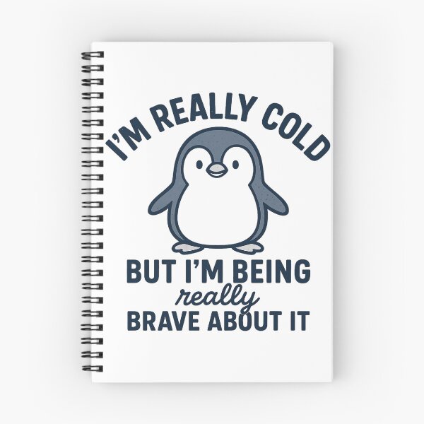 Item preview, Funny Penguin - I'm Really Cold But I'm Being Really Brave About It  designed and sold by ZBIFBOUETLA.