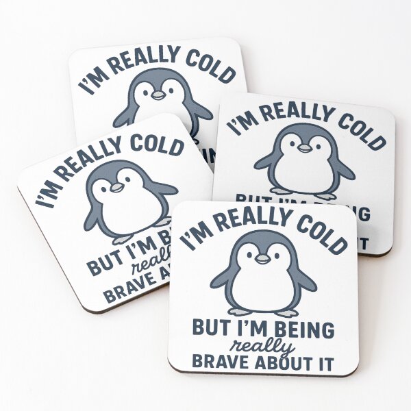Item preview, Funny Penguin - I'm Really Cold But I'm Being Really Brave About It  designed and sold by ZBIFBOUETLA.