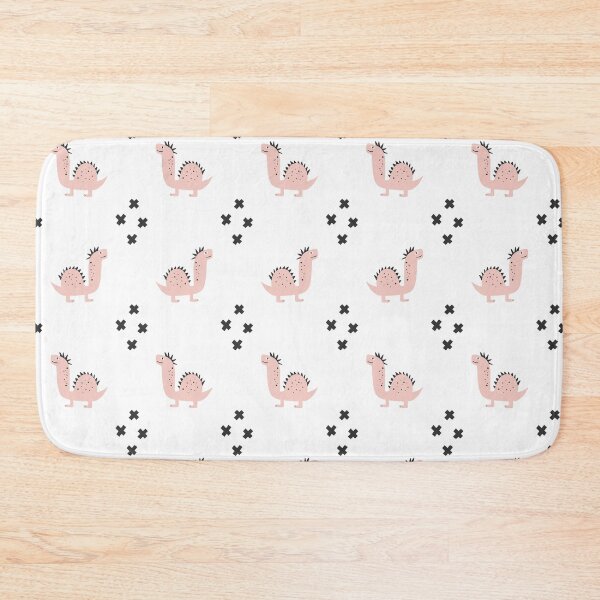 Item preview, Cute Pink Dinosaur and Crosses Minimalist Nursery Pattern designed and sold by SolutionsArt.