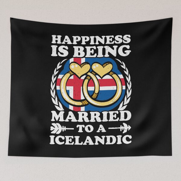 Item preview, Happiness Is Being Married To An Icelandic designed and sold by GabbyKash.