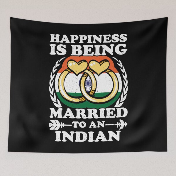 Item preview, Happiness Is Being Married To An indian designed and sold by GabbyKash.