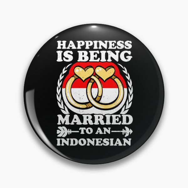 Item preview, Happiness Is Being Married To An Indonesian designed and sold by GabbyKash.