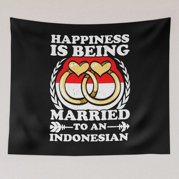Item preview, Happiness Is Being Married To An Indonesian designed and sold by GabbyKash.