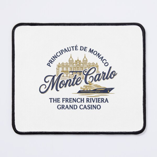 Item preview, Monte Carlo Monaco – French Riviera Vintage Travel Emblem designed and sold by Maisonsucces.