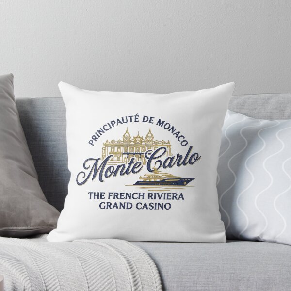 Item preview, Monte Carlo Monaco – French Riviera Vintage Travel Emblem designed and sold by Maisonsucces.