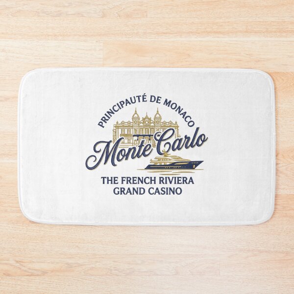 Item preview, Monte Carlo Monaco – French Riviera Vintage Travel Emblem designed and sold by Maisonsucces.