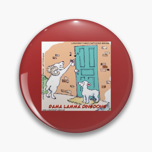 Item preview, Rama Lamma Dingdong – Ram & Lamb Doorbell Cartoon designed and sold by Rick London Gifts.