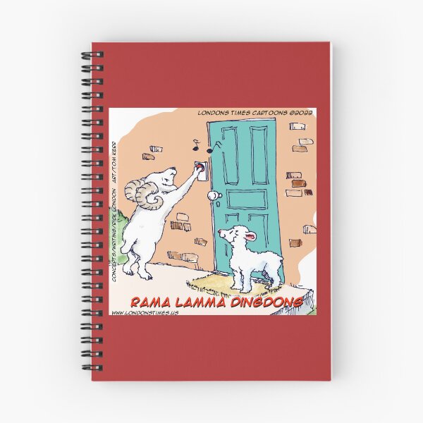 Item preview, Rama Lamma Dingdong – Ram & Lamb Doorbell Cartoon designed and sold by Rick London Gifts.