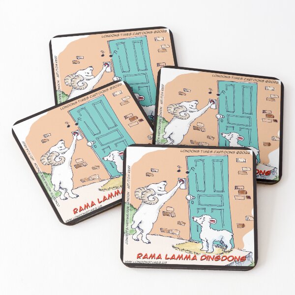 Item preview, Rama Lamma Dingdong – Ram & Lamb Doorbell Cartoon designed and sold by Rick London Gifts.