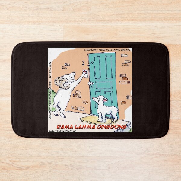Item preview, Rama Lamma Dingdong – Ram & Lamb Doorbell Cartoon designed and sold by Rick London Gifts.