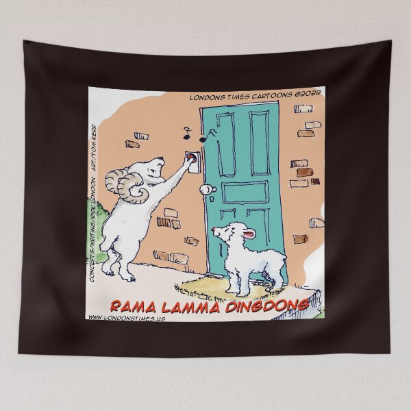 Item preview, Rama Lamma Dingdong – Ram & Lamb Doorbell Cartoon designed and sold by Rick London Gifts.