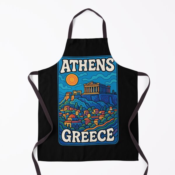 Item preview, Athens Greece Trippy Art Travel designed and sold by TomFrontierArt.