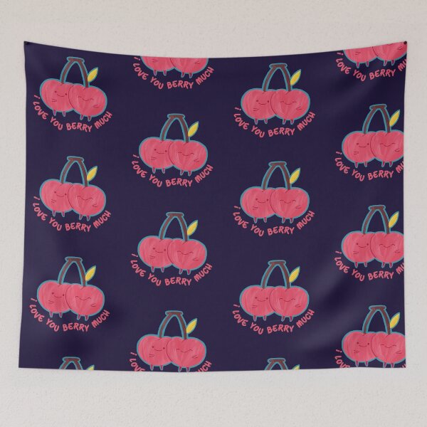 Item preview, I Love You Berry Much Cute Cherry Pun designed and sold by The-Melon-Cart.