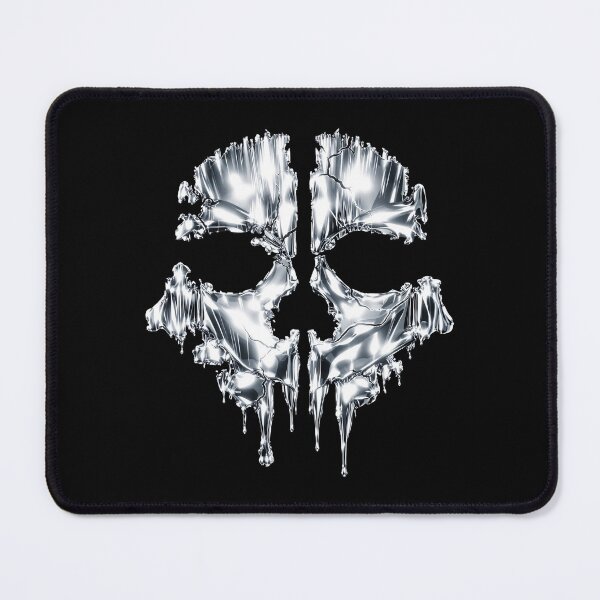 Item preview, Liquid Chrome Ghost Skull – Tactical Gaming Aesthetic designed and sold by CHROMA NOIR.