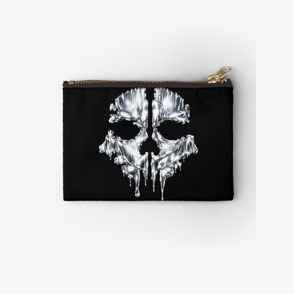 Item preview, Liquid Chrome Ghost Skull – Tactical Gaming Aesthetic designed and sold by CHROMA NOIR.