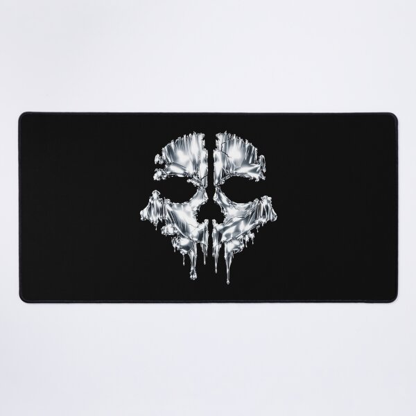 Item preview, Liquid Chrome Ghost Skull – Tactical Gaming Aesthetic designed and sold by CHROMA NOIR.