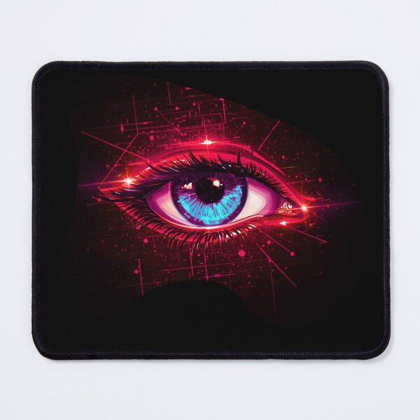 Item preview, Cyber Glitch Glam Eye – Y2K Neon Aesthetic Art designed and sold by updo1.