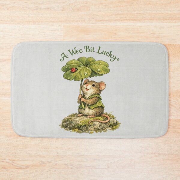Item preview, A Wee Bit Lucky - Cute St. Patrick's Day Mouse designed and sold by DigitalGlade.