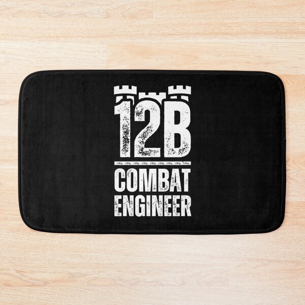 Item preview, 12B Combat Engineer Castle Top – Bold Army MOS Design for Soldiers, Veterans & Military Supporters White Distressed Font designed and sold by GFamilyC.