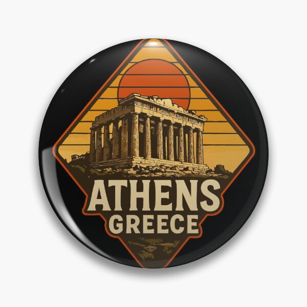 Item preview, Athens Greece Retro Vintage Travel designed and sold by TomFrontierArt.