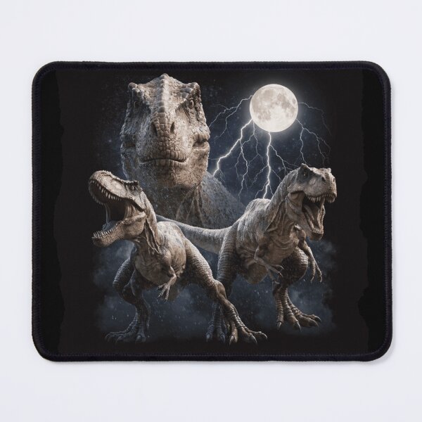 Item preview, Epic T-Rex Under Moon Lightning Dinosaur designed and sold by NovaNookStudio.