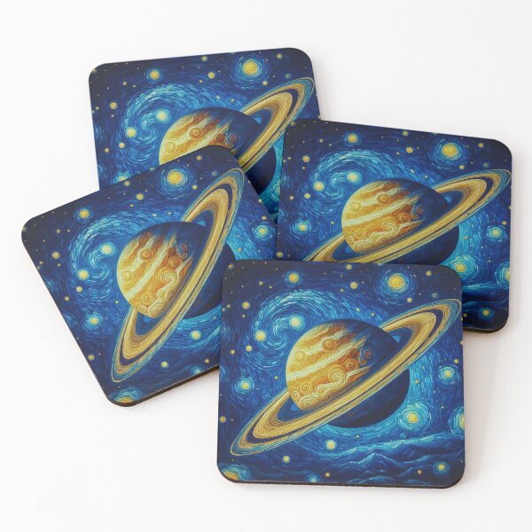 Item preview, Saturn Over the Starry Rhone designed and sold by Nubesss.