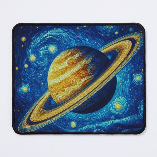 Item preview, Saturn Over the Starry Rhone designed and sold by Nubesss.