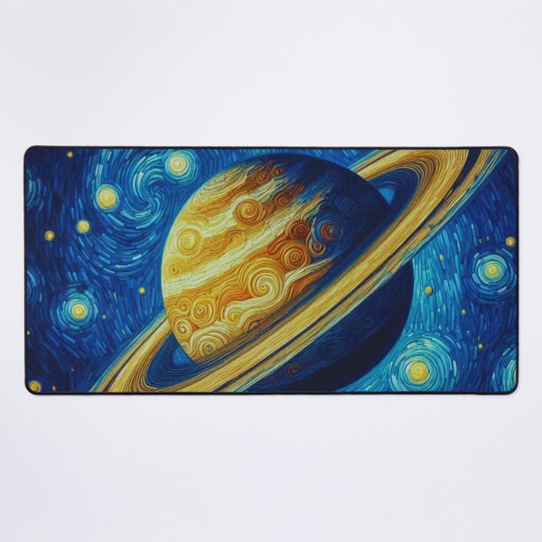 Item preview, Saturn Over the Starry Rhone designed and sold by Nubesss.