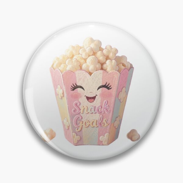 Artikelvorschau, Snack Goals – Niedliches Popcorn-Shirt – Lustiges Kawaii-Design für Feinschmecker – Retro-Pastell-Popcorn-Ästhetik entworfen und verkauft von ShaBooBooBeh.