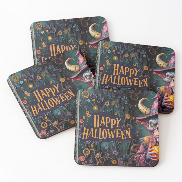 Item preview, Horned Trickster: Happy Halloween designed and sold by Edenglow Prints & Peculiars.