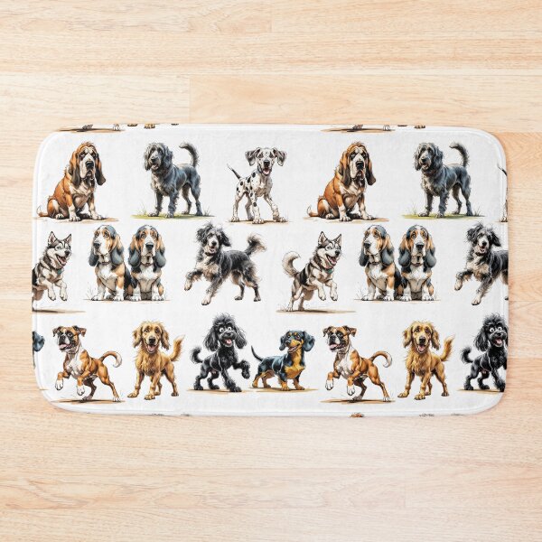 Item preview, Scruffy Dogs Pattern – Cute Dog Illustration designed and sold by PAPIRO SIGLO XXI.