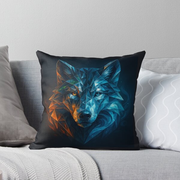 Item preview,  Wolf Wall Art — Fire & Frost Reflections designed and sold by GeoWild Designs.