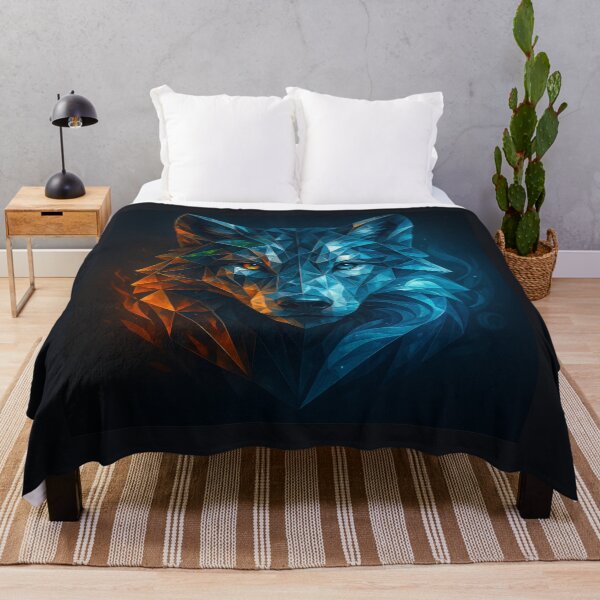 Item preview,  Wolf Wall Art — Fire & Frost Reflections designed and sold by GeoWild Designs.