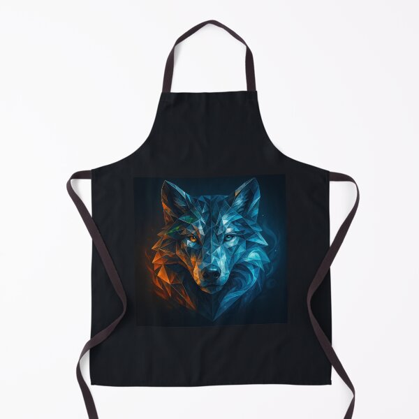Item preview, Wolf Wall Art — Fire & Frost Reflections designed and sold by GeoWild Designs.