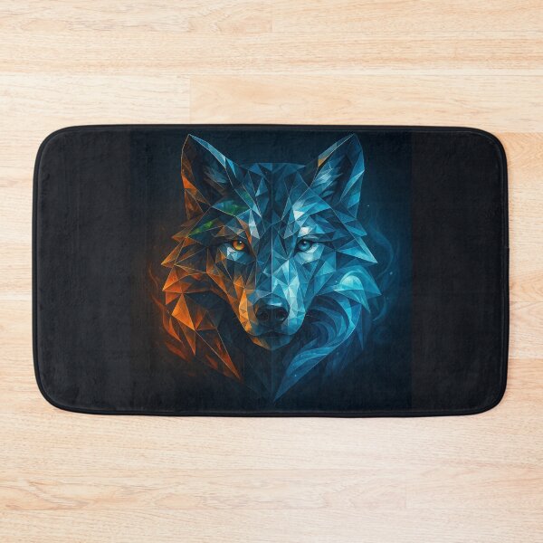 Item preview,  Wolf Wall Art — Fire & Frost Reflections designed and sold by GeoWild Designs.