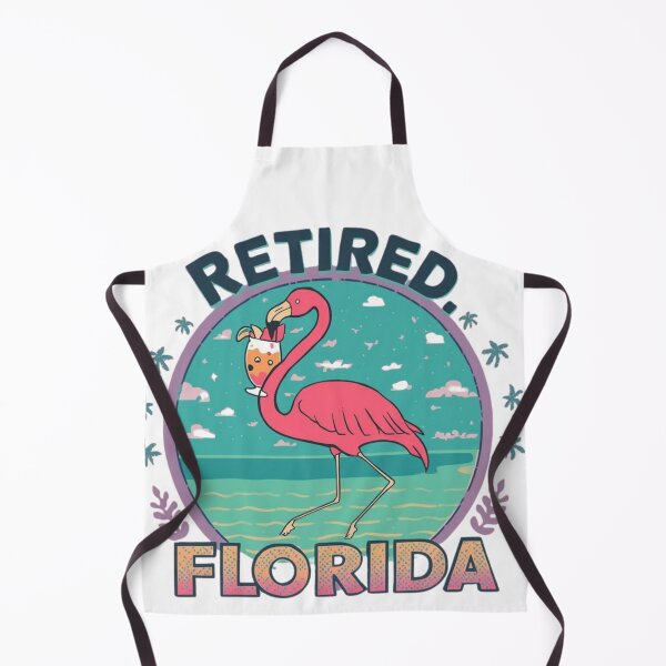 Item preview, Flamingo with Cocktail – Only in Florida Tropical Vibes designed and sold by UrbanPunch.