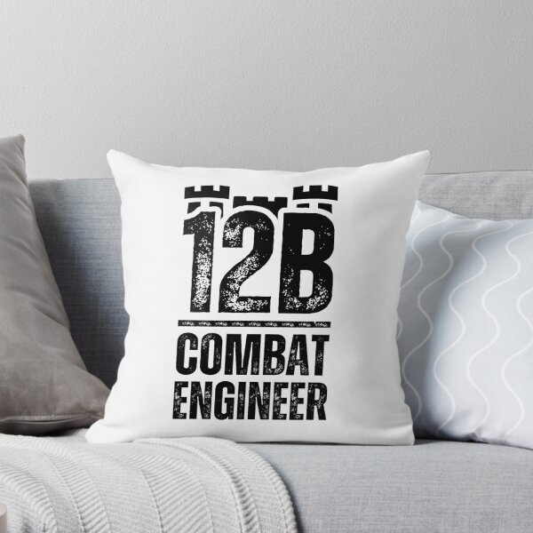 Item preview, 12B Combat Engineer Castle Top – Bold Army MOS Design for Soldiers, Veterans & Military Supporters Black Distressed Font designed and sold by GFamilyC.