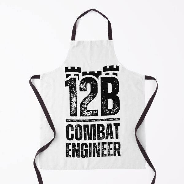 Item preview, 12B Combat Engineer Castle Top – Bold Army MOS Design for Soldiers, Veterans & Military Supporters Black Distressed Font designed and sold by GFamilyC.