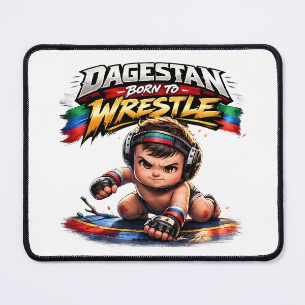 Item preview, Dagestan Born to Wrestle – Funny MMA Wrestling Baby Gym Motivation designed and sold by inaveed.