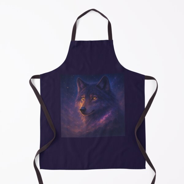 Item preview, Wolf Spirit Wall Art – Cosmic Nightfall Glow | GeoWild Designs designed and sold by GeoWild Designs.