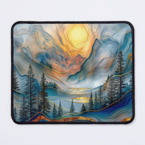 Item preview,  Sunrise Over Abstract Mountains  designed and sold by MargaretWiktor.