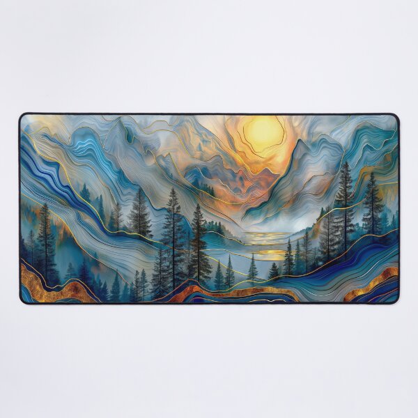 Item preview,  Sunrise Over Abstract Mountains  designed and sold by MargaretWiktor.