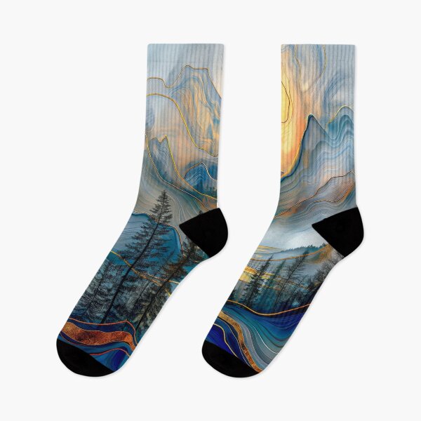 Item preview,  Sunrise Over Abstract Mountains  designed and sold by MargaretWiktor.