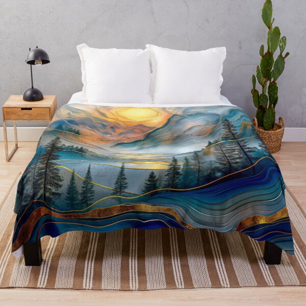 Item preview, Sunrise Over Abstract Mountains designed and sold by MargaretWiktor.