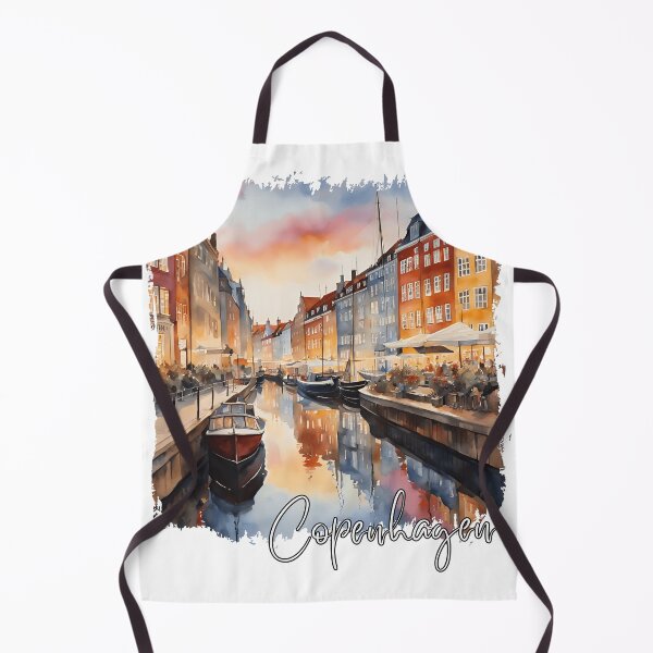 Item preview, Copenhagen watercolor, Copenhagen souvenir designed and sold by Dressyourflag.