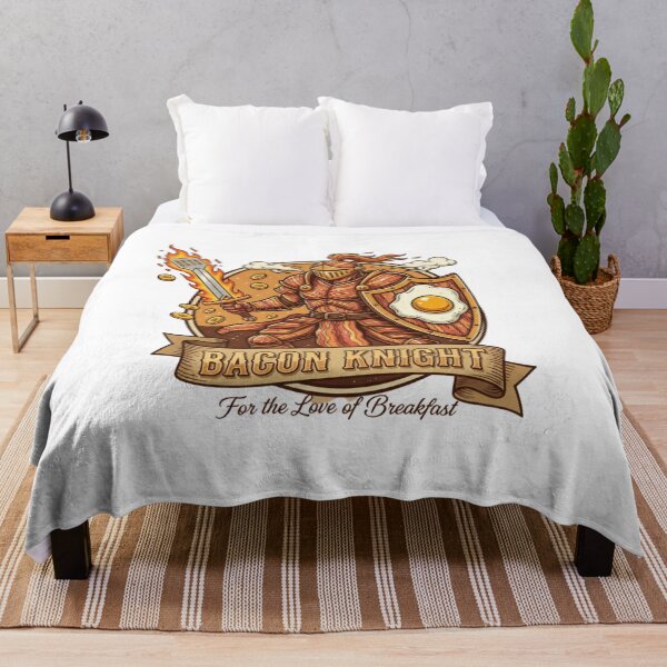 Item preview, Bacon Knight Fantasy Breakfast Hero - Funny Foodie Warrior Art designed and sold by Wear Sculpt.