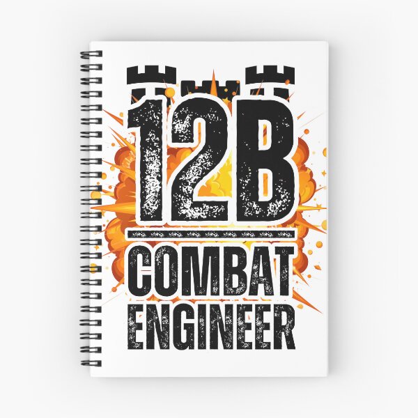 Item preview, 12B Combat Engineer Castle Top– Explosive Army MOS Design for Soldiers, Veterans & Military Supporters Black Distressed Font designed and sold by GFamilyC.