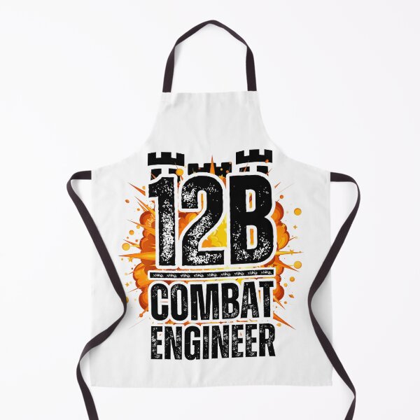 Item preview, 12B Combat Engineer Castle Top– Explosive Army MOS Design for Soldiers, Veterans & Military Supporters Black Distressed Font designed and sold by GFamilyC.