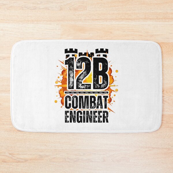 Item preview, 12B Combat Engineer Castle Top– Explosive Army MOS Design for Soldiers, Veterans & Military Supporters Black Distressed Font designed and sold by GFamilyC.