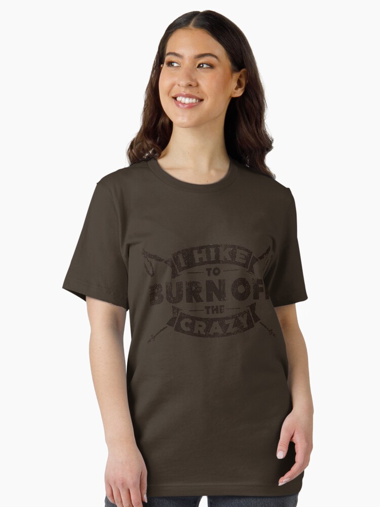 Thumbnail 2 von 7, Essential T-Shirt, I Hike To Burn Off The Crazy - Funny Hiking Quotes Gift designt und verkauft von yeoys.